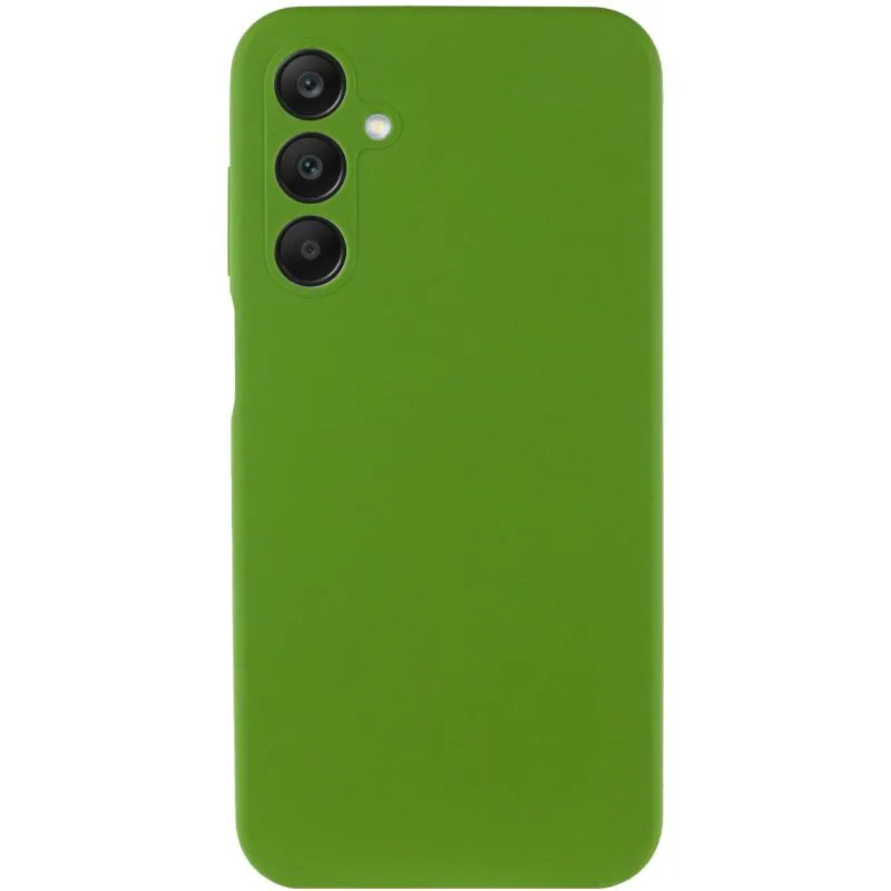 Чохол TPU GETMAN Liquid Silk Full Camera для Samsung Galaxy A37 5G Зелений / Dark green — фото 2