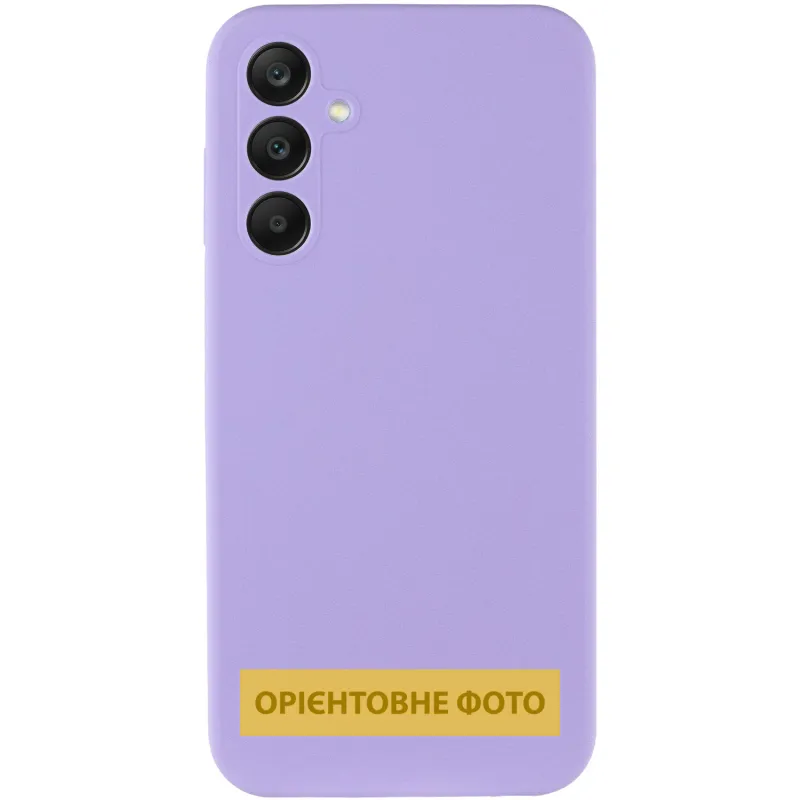 Чохол Silicone Cover Lakshmi Full Camera для Samsung Galaxy A12 Бузковий / Dasheen — фото 3