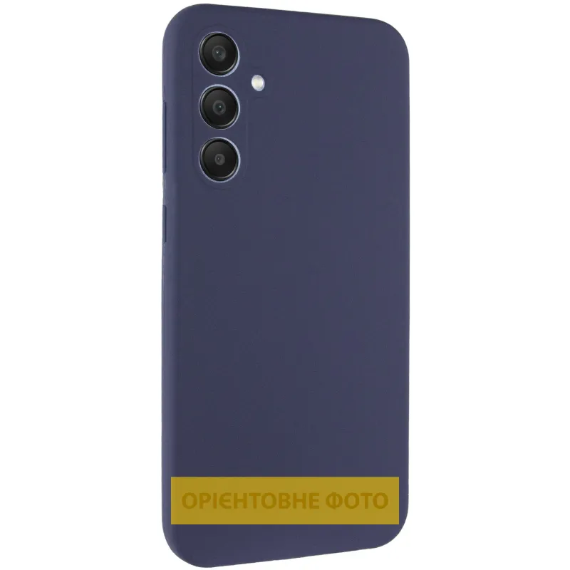 Чохол Silicone Cover Lakshmi Full Camera для Samsung Galaxy A12 Темно-синій / Midnight blue