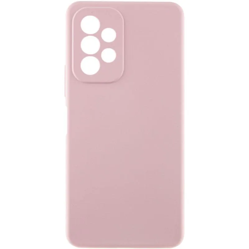 Чохол Silicone Cover Lakshmi Full Camera для Samsung Galaxy A13 4G Рожевий / Pink Sand