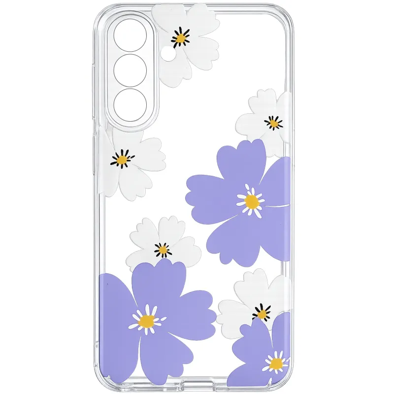 Чохол TPU Clear Joy для Xiaomi Redmi 15 4G (Global) / 5G Pastel Daisies