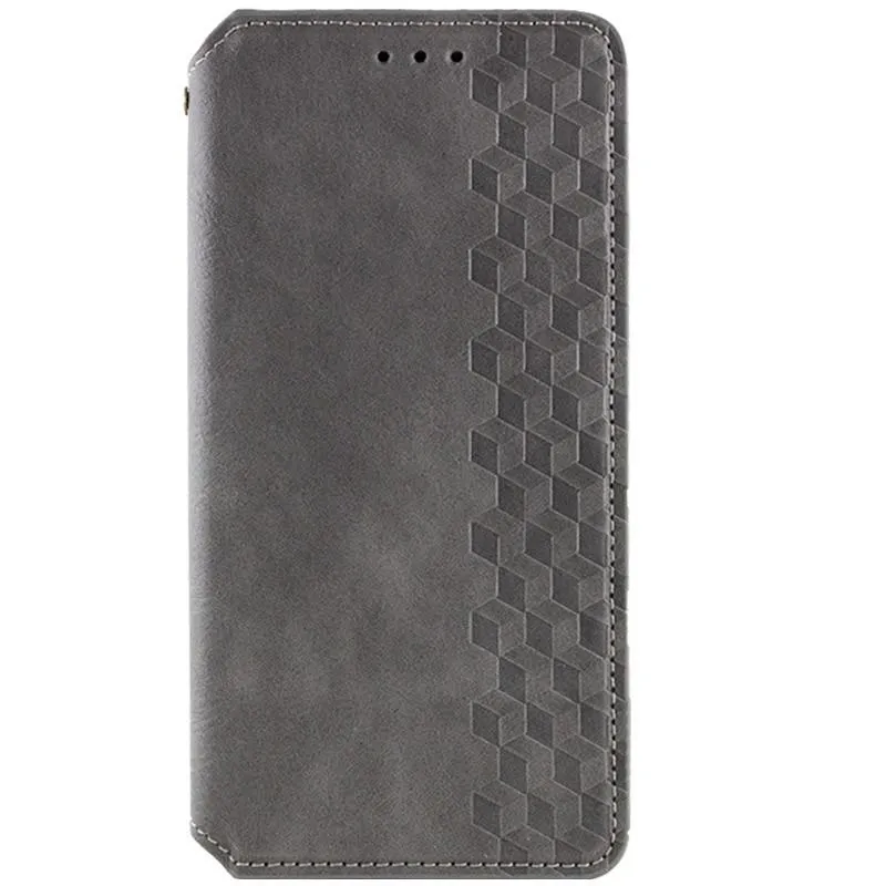 Шкіряний чохол-книжка GETMAN Cubic (PU) для Xiaomi Redmi Note 15 4G/5G (EU) Сірий