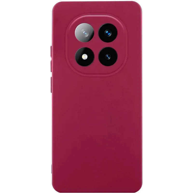 Чохол TPU GETMAN Liquid Silk Full Camera для Xiaomi Redmi Note 15 4G/5G (EU) Бордовий / Marsala