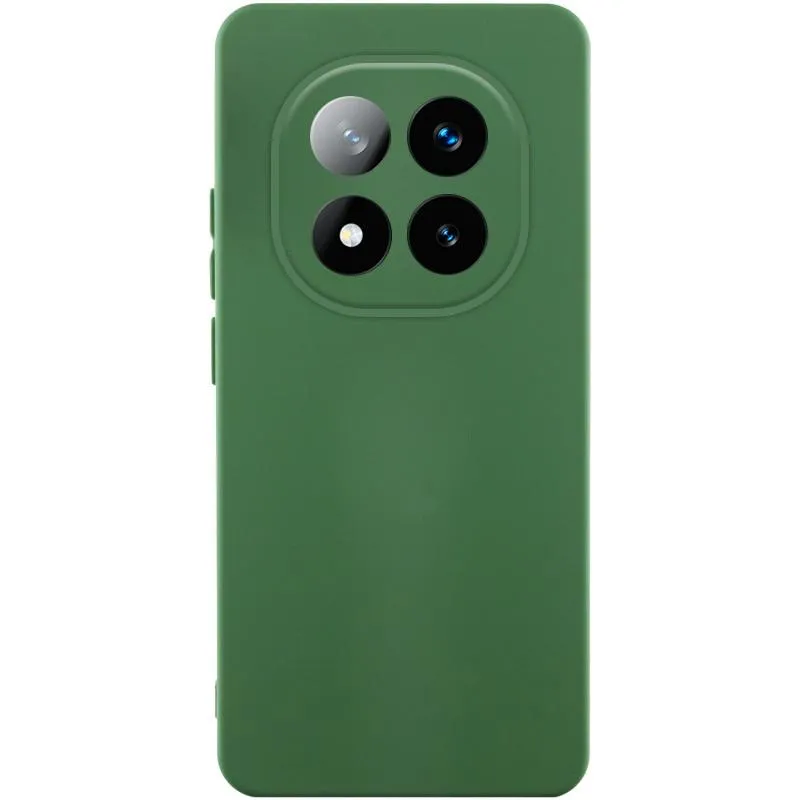 Чохол TPU GETMAN Liquid Silk Full Camera для Xiaomi Redmi Note 15 4G/5G Зелений / Dark green