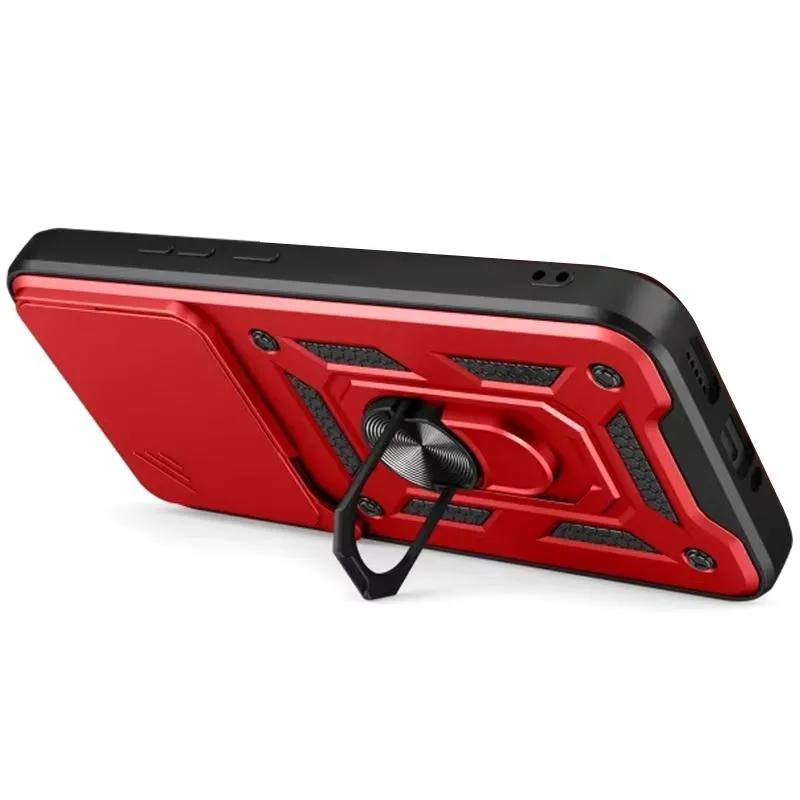 Чохол Ummi Camshield Serge Ring для Xiaomi Poco F8 Pro Червоний / Red — фото 3