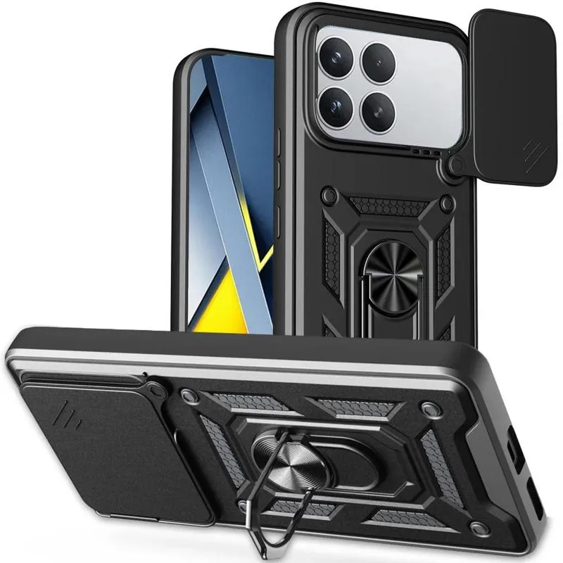 Чохол Ummi Camshield Serge Ring для Xiaomi Poco F8 Pro Чорний / Black