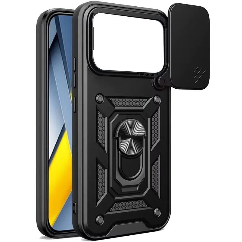 Чохол Ummi Camshield Serge Ring для Xiaomi Poco F8 Pro Чорний / Black — фото 2