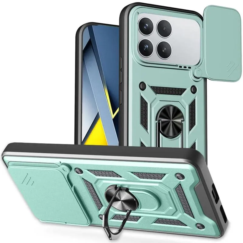 Чохол Ummi Camshield Serge Ring для Xiaomi Poco F8 Pro Зелений / Green