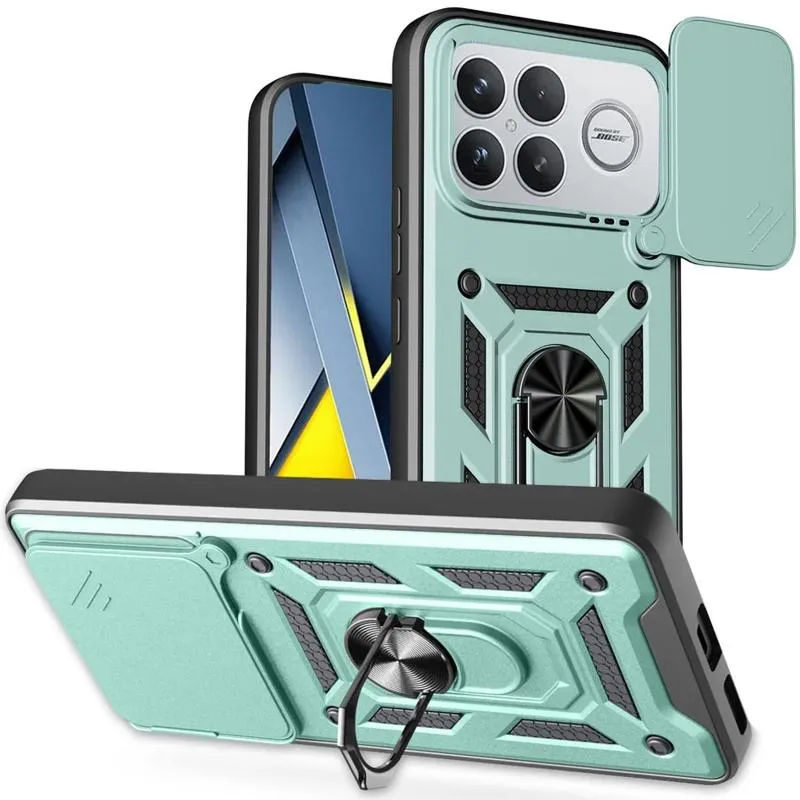 Чохол Ummi Camshield Serge Ring для Xiaomi Poco F8 Ultra Зелений / Green