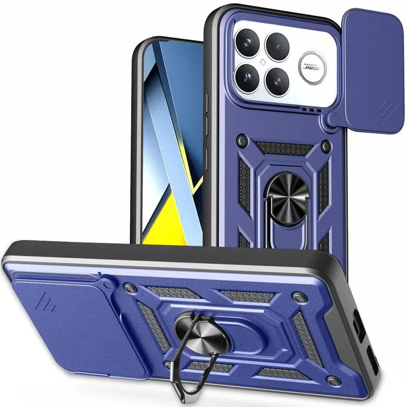 Чохол Ummi Camshield Serge Ring для Xiaomi Poco F8 Ultra Синій / Navy