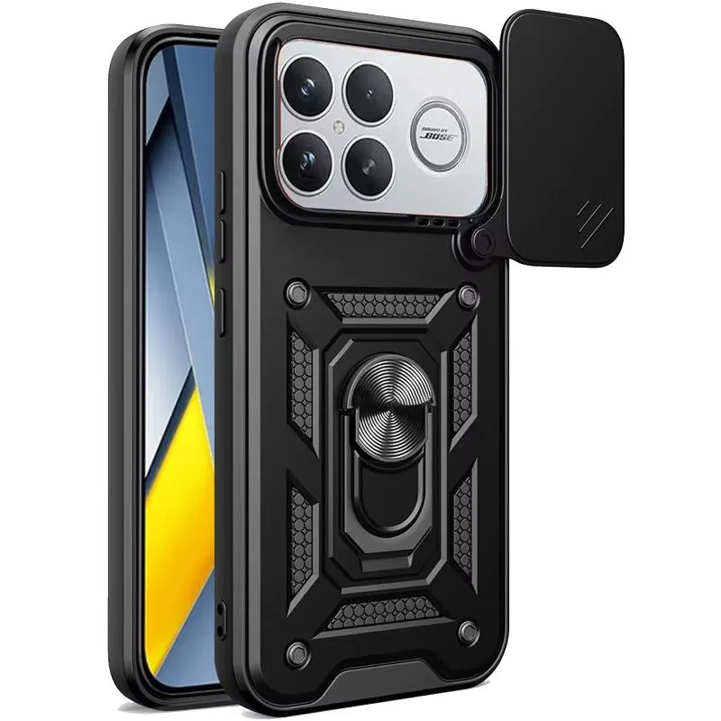 Чохол Ummi Camshield Serge Ring для Xiaomi Poco F8 Ultra Чорний / Black — фото 3