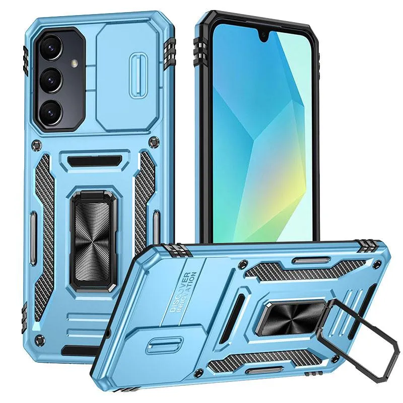 Ударостійкий чохол Camshield Army Ring для Samsung Galaxy A37 5G / A36 5G / A56 5G Блакитний / Light Blue
