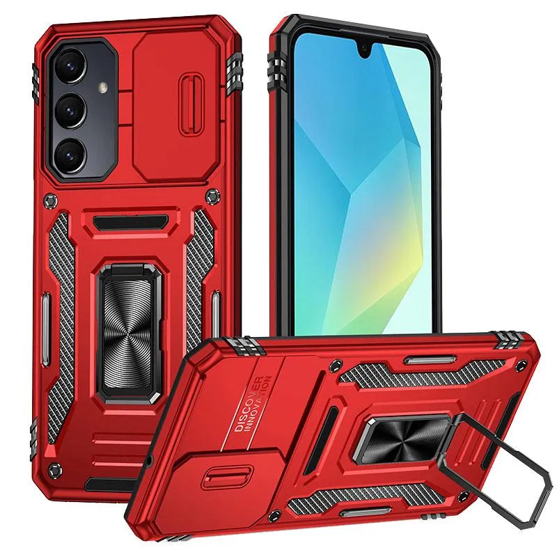 Ударостійкий чохол Camshield Army Ring для Samsung Galaxy A37 5G / A36 5G / A56 5G Червоний / Red