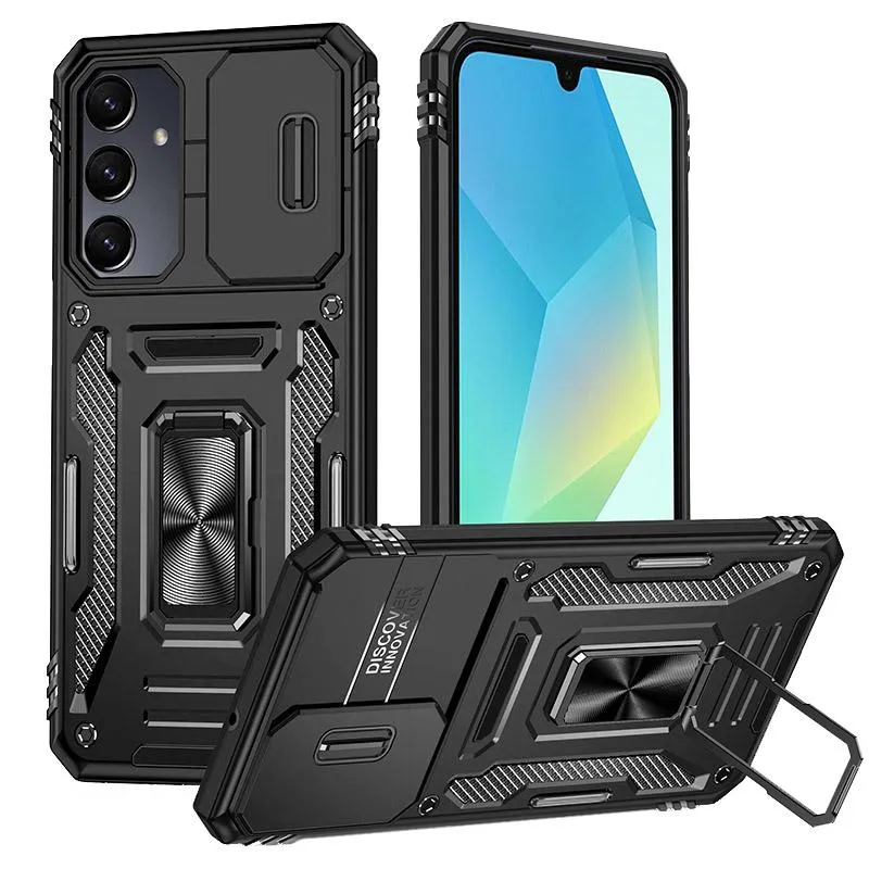 Ударостійкий чохол Camshield Army Ring для Samsung Galaxy A37 5G / A36 5G / A56 5G Чорний / Black