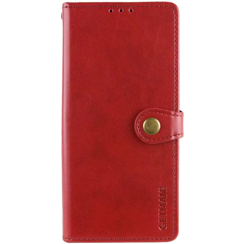 Шкіряний чохол-книжка GETMAN Gallant (PU) для Xiaomi Redmi Note 15 Pro+ 5G Червоний