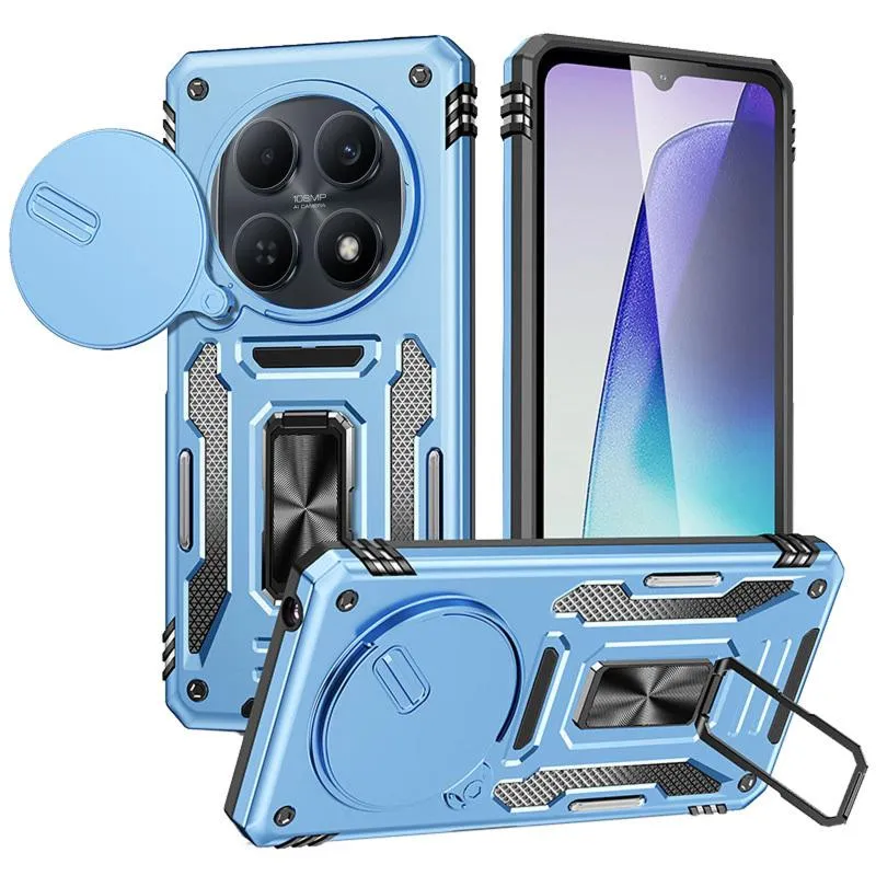 Ударостійкий чохол Camshield Army Ring для Xiaomi Redmi Note 15 / Poco M8 5G Блакитний / Light Blue