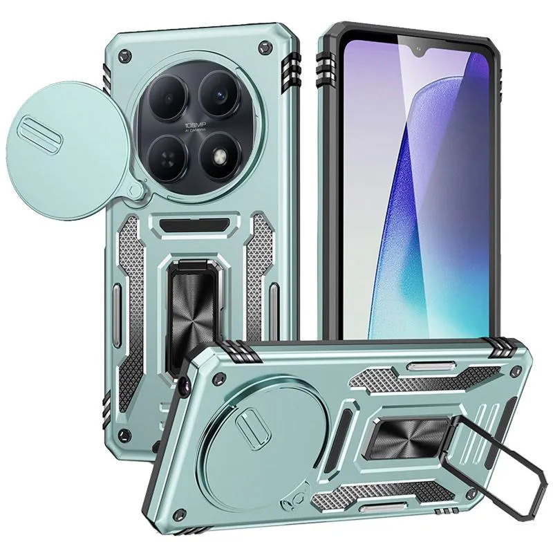 Ударостійкий чохол Camshield Army Ring для Xiaomi Redmi Note 15 (EU) / Poco M8 5G Зелений / Light Green