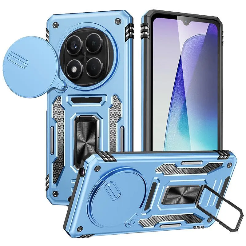 Ударостійкий чохол Camshield Army Ring для Xiaomi Redmi Note 15 Pro 5G Блакитний / Light Blue