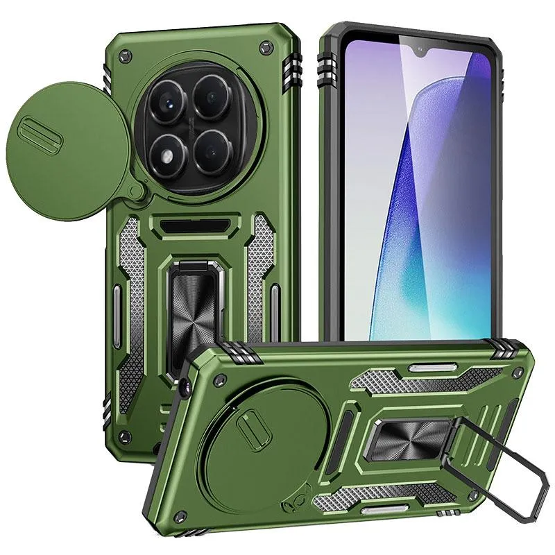 Ударостійкий чохол Camshield Army Ring для Xiaomi Redmi Note 15 Pro 5G Оливковий / Army Green