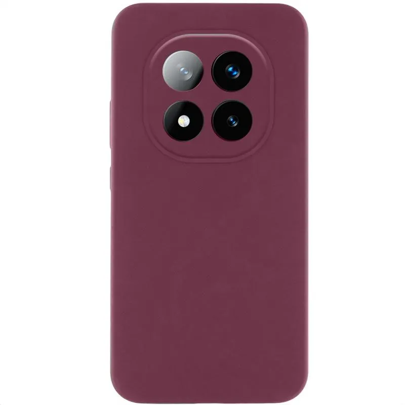 Чохол Silicone Cover Lakshmi Full Camera (AAA) для Xiaomi Redmi Note 15 Pro+ 5G Бордовий / Plum