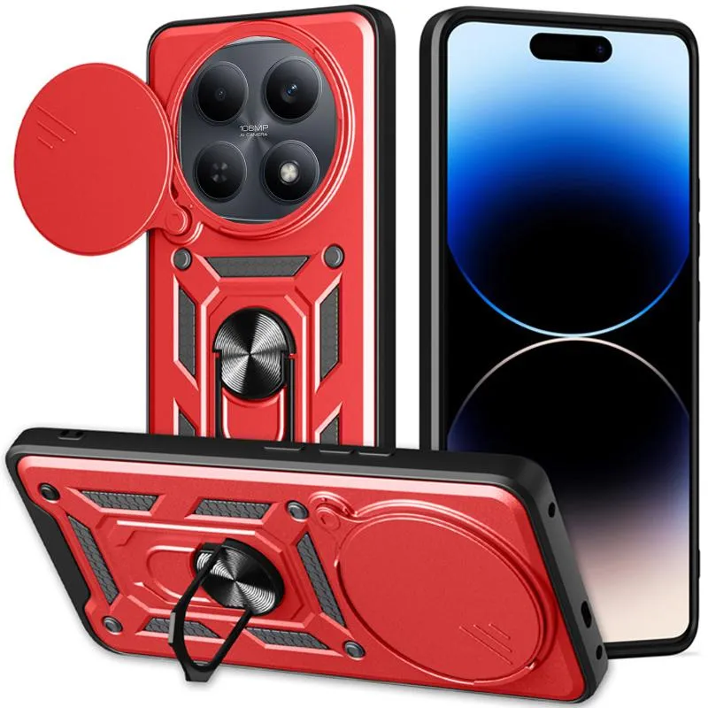 Чохол Ummi Camshield Serge Ring для Xiaomi Redmi Note 15 / Poco M8 5G Червоний / Red — фото 2