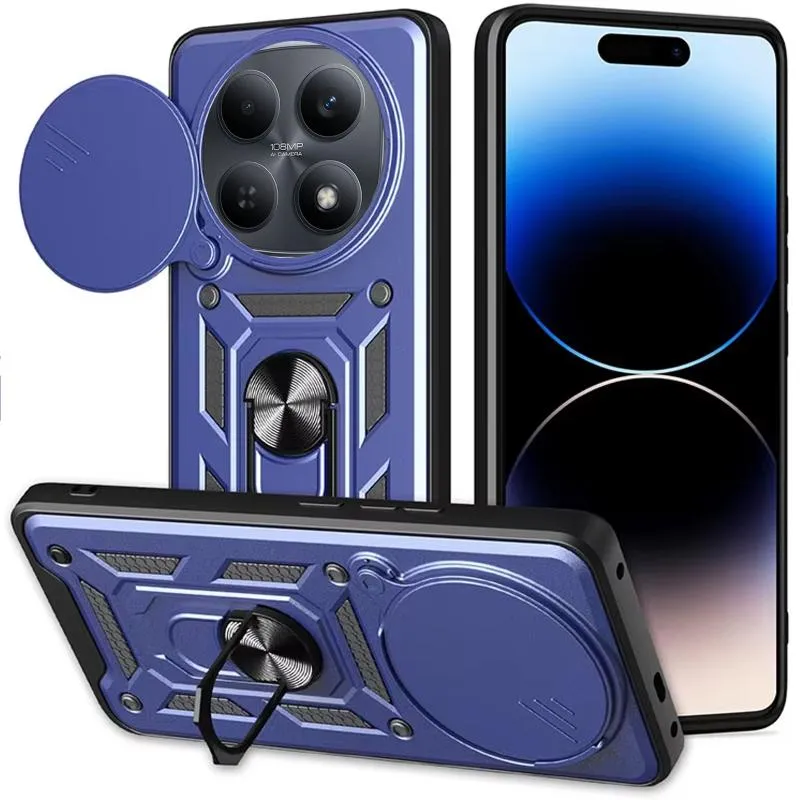 Чохол Ummi Camshield Serge Ring для Xiaomi Redmi Note 15 / Poco M8 5G Синій / Navy — фото 2