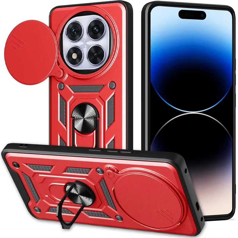 Чохол Ummi Camshield Serge Ring для Xiaomi Redmi Note 15 Pro 5G Червоний / Red — фото 3