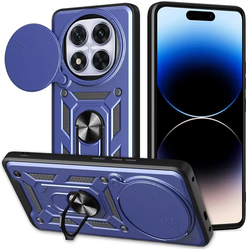 Чохол Ummi Camshield Serge Ring для Xiaomi Redmi Note 15 Pro 5G Синій / Navy — фото 3