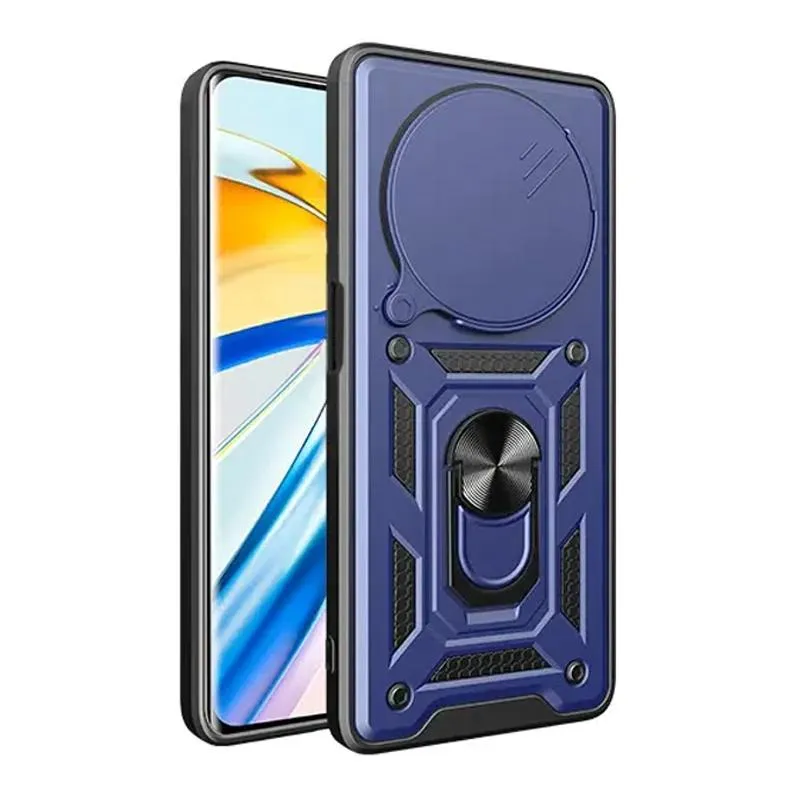Чохол Ummi Camshield Serge Ring для Xiaomi Redmi Note 15 Pro 5G Синій / Navy — фото 4