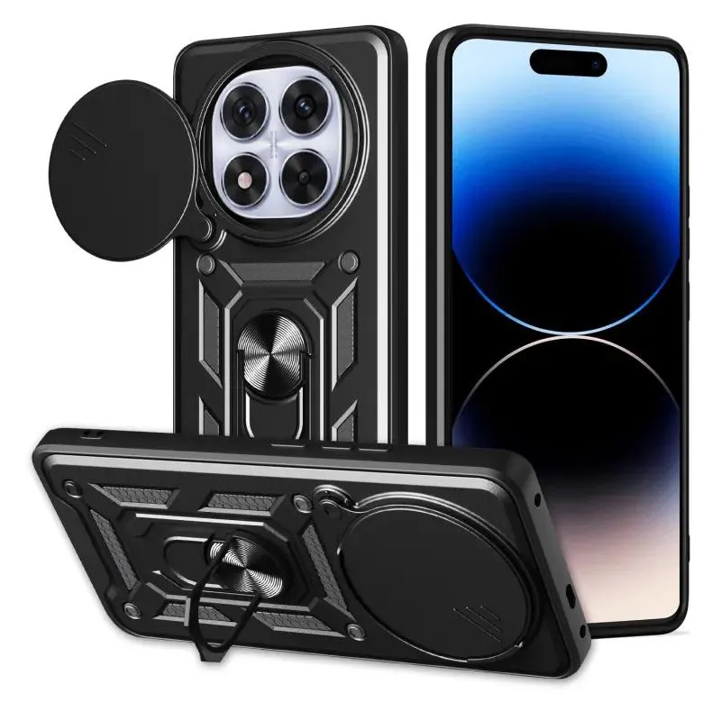 Чохол Ummi Camshield Serge Ring для Xiaomi Redmi Note 15 Pro 5G Чорний / Black — фото 2