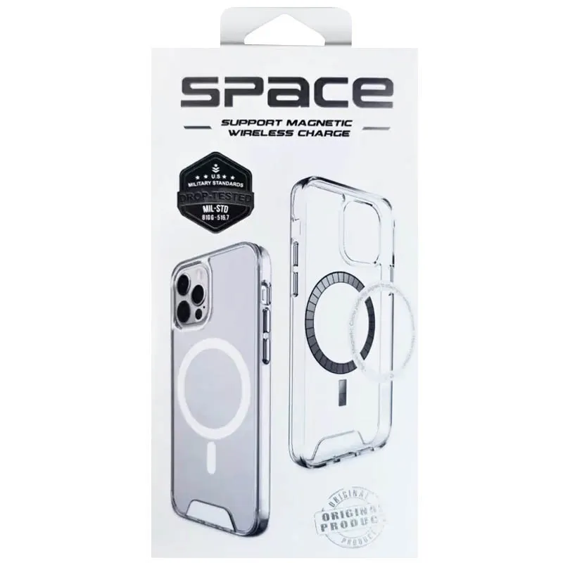 Чохол TPU Space Case with Magnetic Fit для Samsung Galaxy A18 / A17 / A26 / A16 Прозорий — фото 4