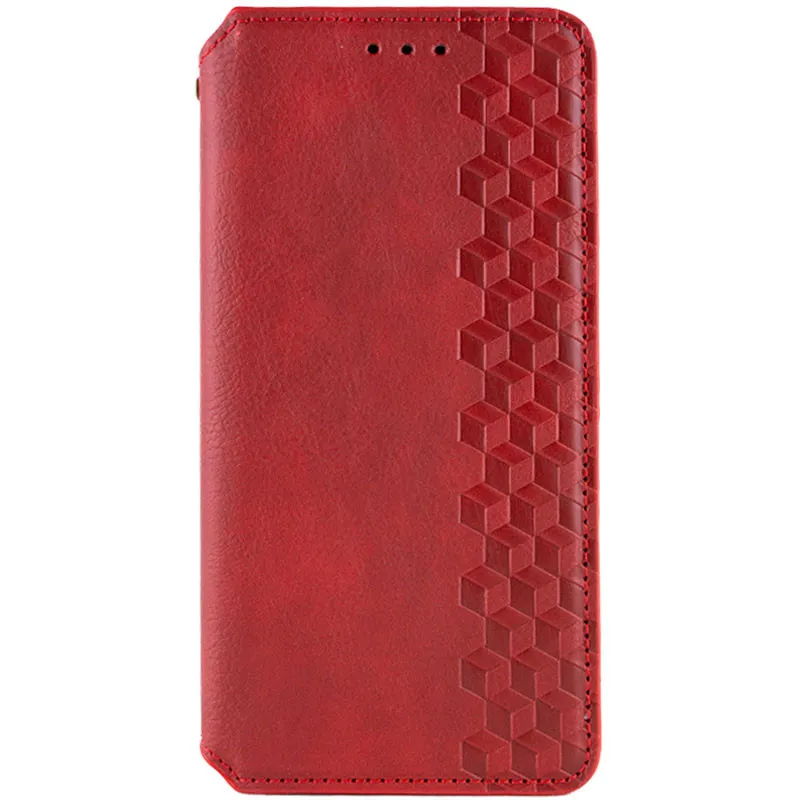 Шкіряний чохол-книжка GETMAN Cubic (PU) для Xiaomi Redmi Note 15 Pro+ 5G Червоний