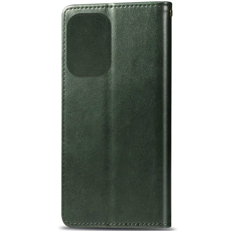 Шкіряний чохол-книжка GETMAN Gallant для Xiaomi Poco X8 Pro Max Зелений — фото 5