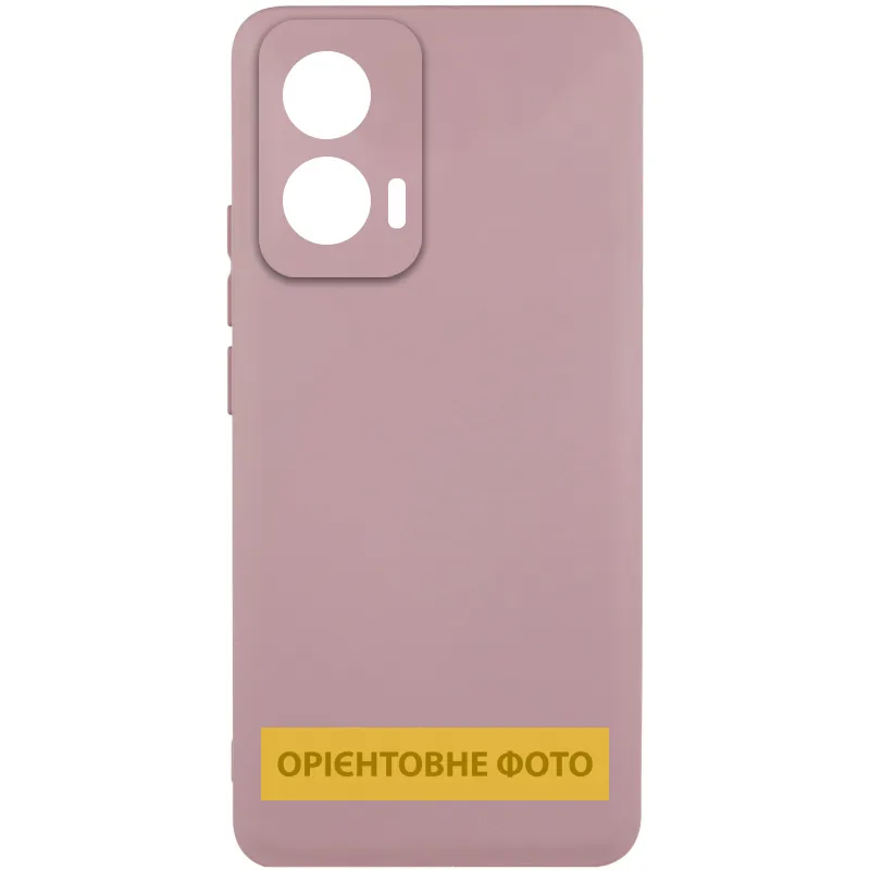 Чохол Silicone Cover Lakshmi Full Camera для Xiaomi Poco M7 Рожевий / Pink Sand