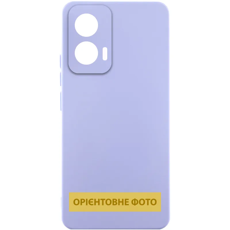 Чохол Silicone Cover Lakshmi Full Camera (AAA) для Xiaomi Poco M7 Бузковий / Dasheen