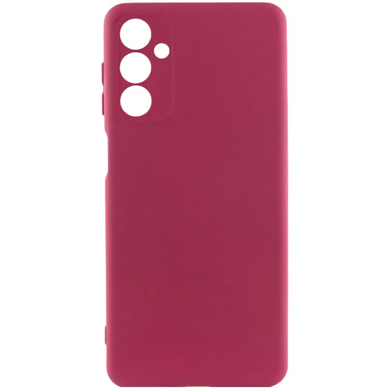 Чохол TPU GETMAN Liquid Silk Full Camera для Samsung Galaxy A27 Бордовий / Marsala