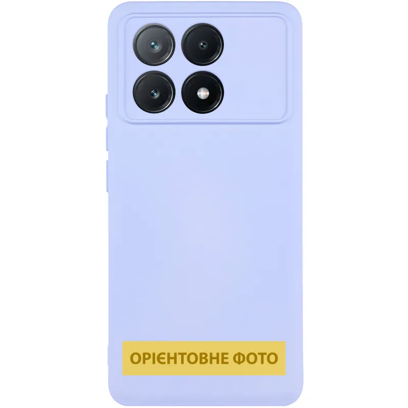 Чохол TPU GETMAN Liquid Silk Full Camera для Xiaomi Redmi A7 Pro 4G / Poco C81 Бузковий / Light purple