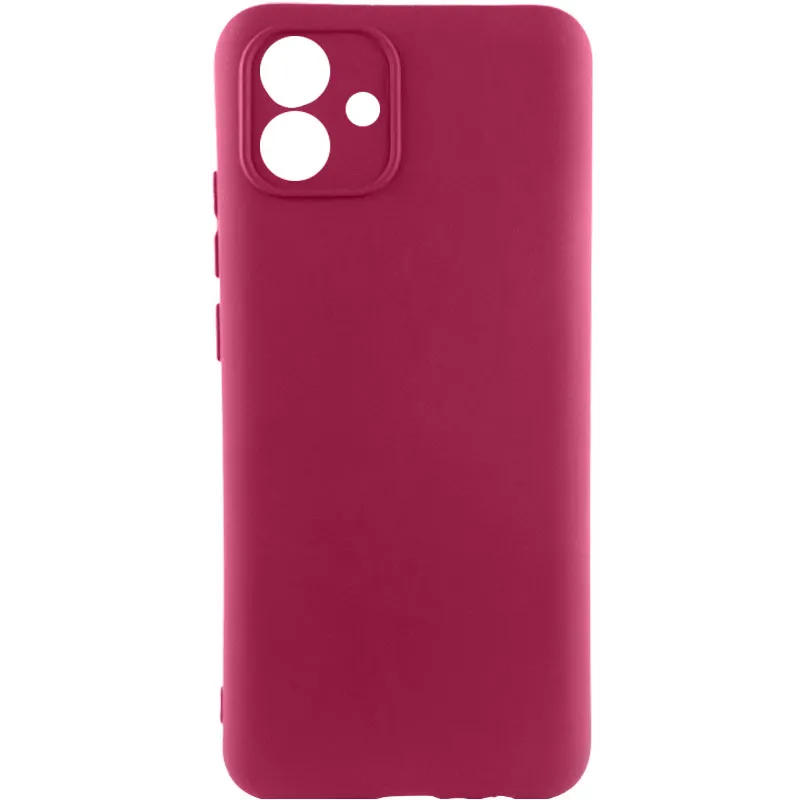 Чохол Silicone Cover Ummi Lakshmi Full Camera (AA) для Samsung Galaxy A04e Бордовий / Marsala