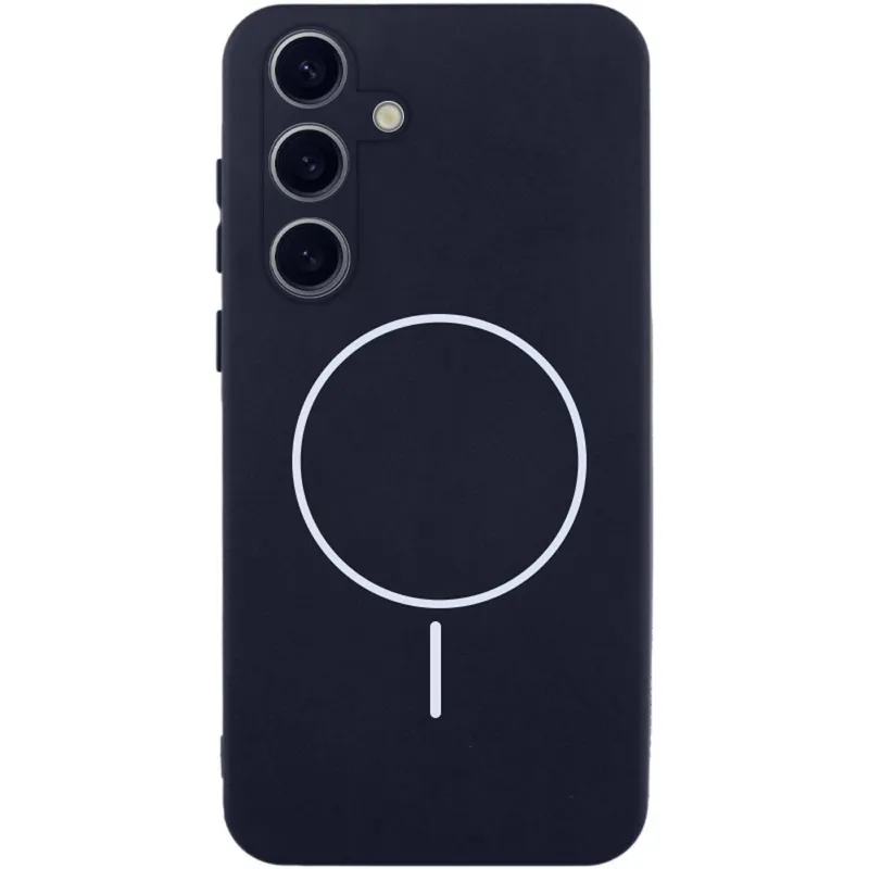 Чохол Silicone Cover Lakshmi Full Camera with Magnetic Fit для Samsung Galaxy A37 5G Темно-синій / Midnight blue