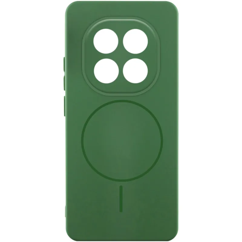 Чохол Silicone Cover Lakshmi Full Camera (AA) with Magnetic Fit для Xiaomi Redmi Note 15 Pro 5G Зелений / Dark green