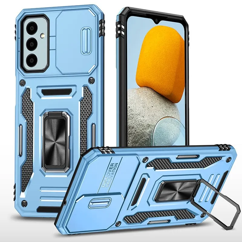 Ударостійкий чохол Camshield Army Ring для Samsung Galaxy A27 Блакитний / Light Blue