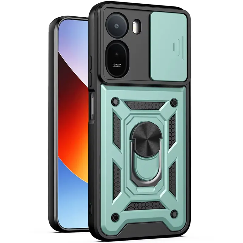 Чохол Ummi Camshield Serge Ring для Xiaomi Redmi A7 Pro 4G / Poco C81 / C81 Pro Зелений / Green