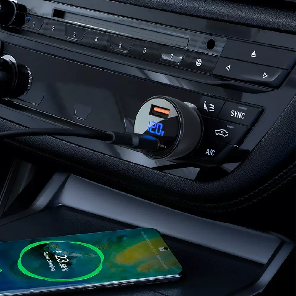 Car Charger 63W 1U 1C Acefast B6 — фото 6
