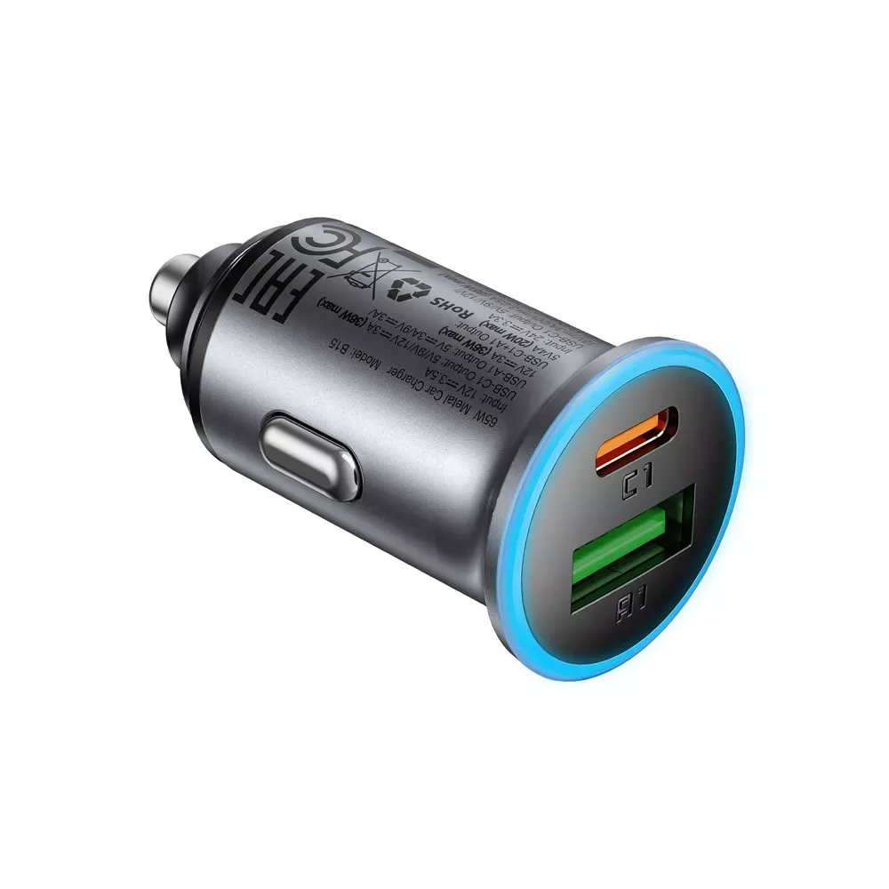 Car Charger 65W 1U 1C Acefast B15 — фото 4