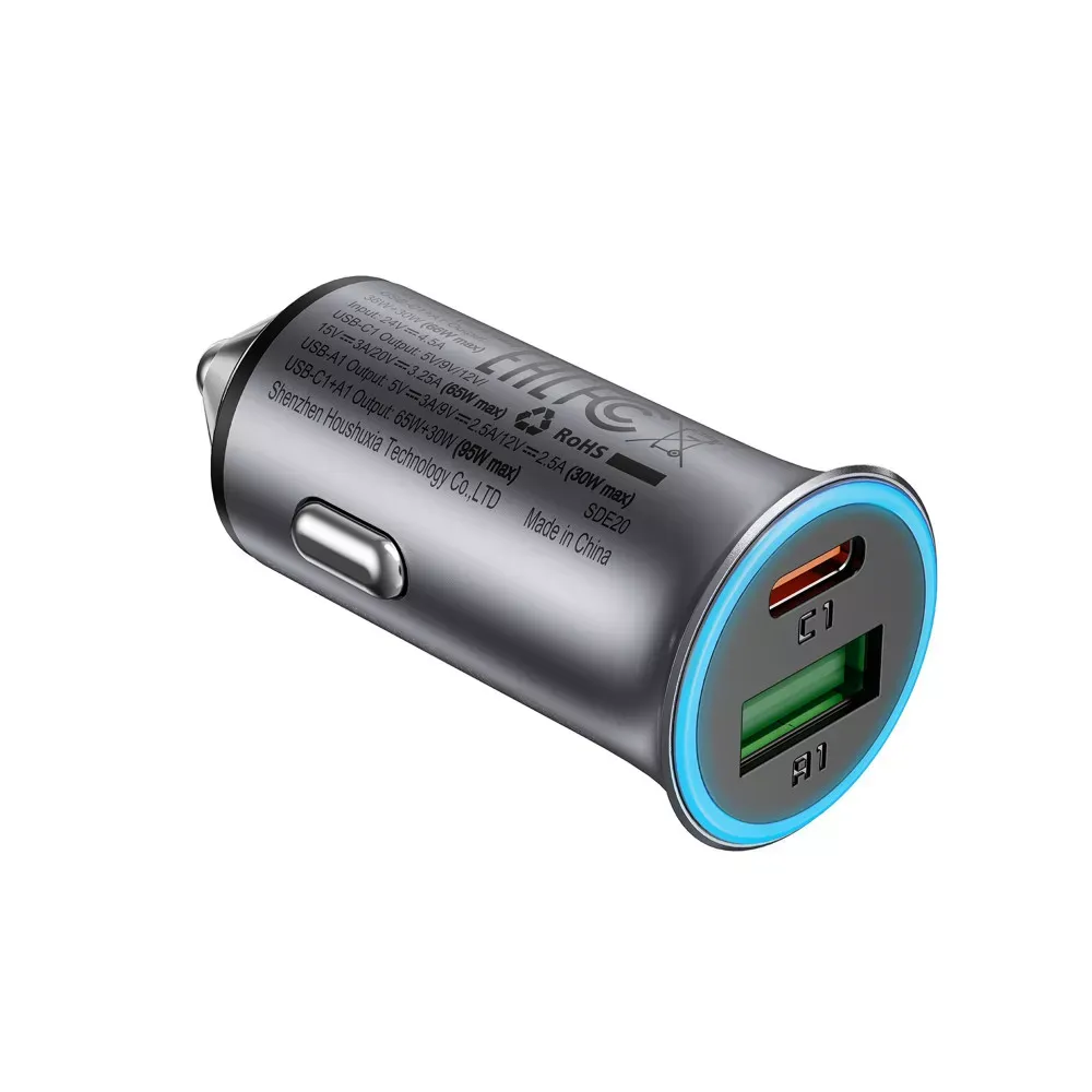 Car Charger 95W 1U 1C Acefast B16 — фото 4