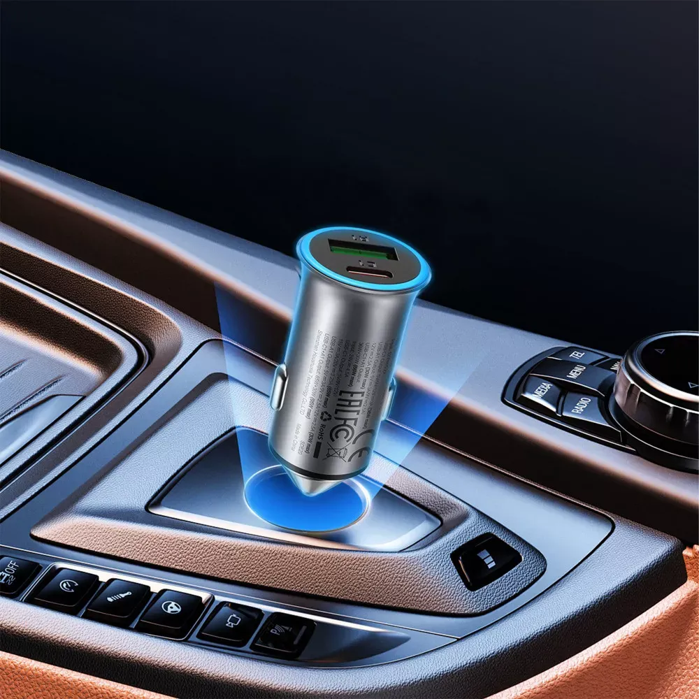 Car Charger 95W 1U 1C Acefast B16 — фото 6