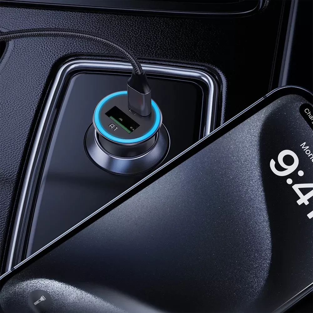 Car Charger 95W 1U 1C Acefast B16 — фото 7