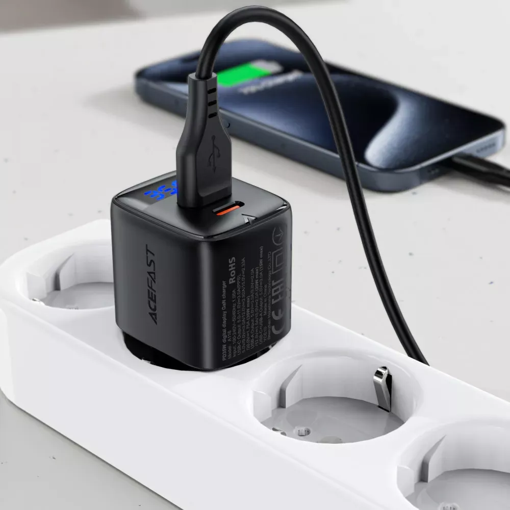 Home Charger 35W PD QC3.0 Acefast A116 — фото 4