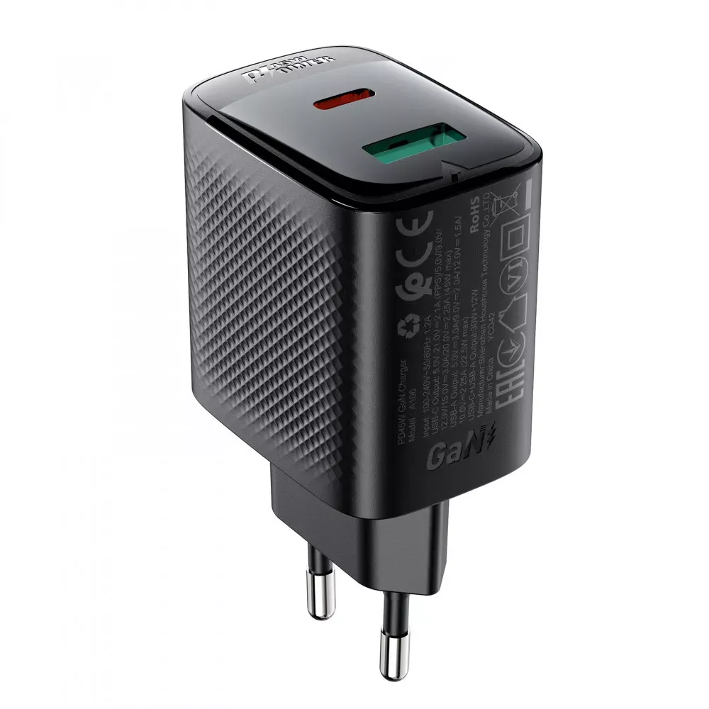 Home Charger 45W PD QC3.0 Acefast A106