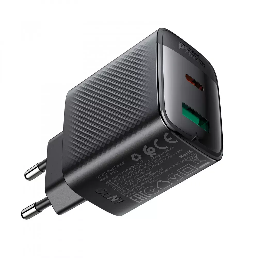Home Charger 45W PD QC3.0 Acefast A106 — фото 6